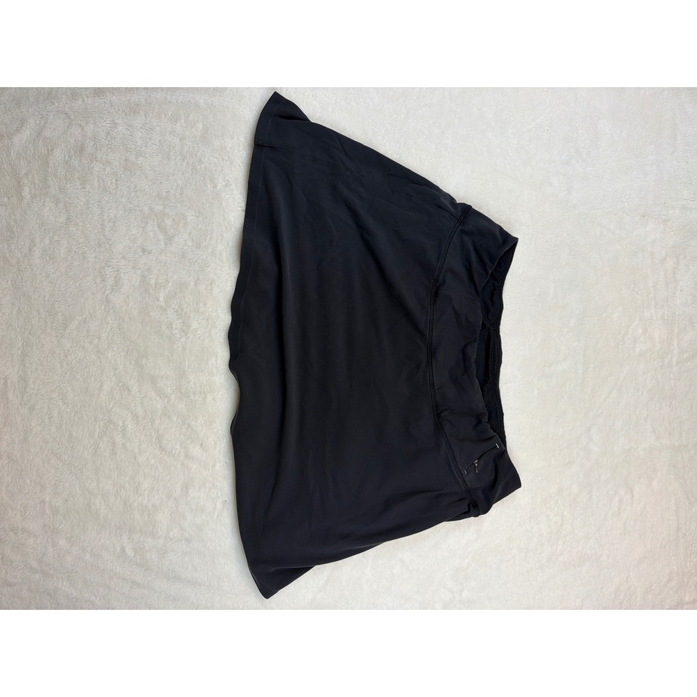 Lululemon Pace Rival Skirt Tall Black Athletic Tennis Golf Skort Women Size 10